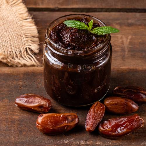 Pâte à tartiner, Tunisie, Petit-déjeuner, Goûter, Bio, Pâte de dattes, Crème de dattes, naturel, Sans sucre raffiné,