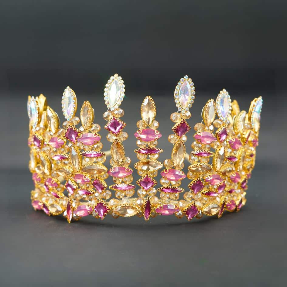 Couronne de mariage rose