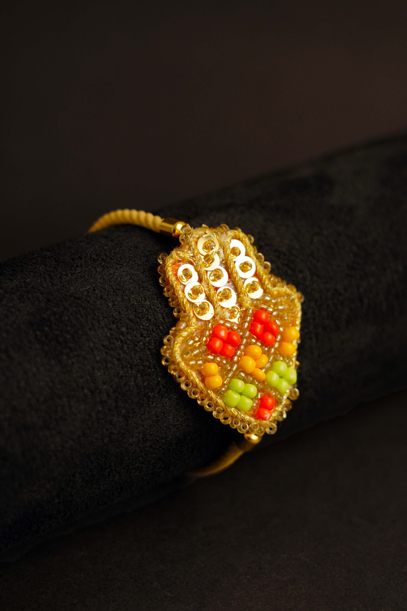 Bracelet Khomsa brodé multicolore