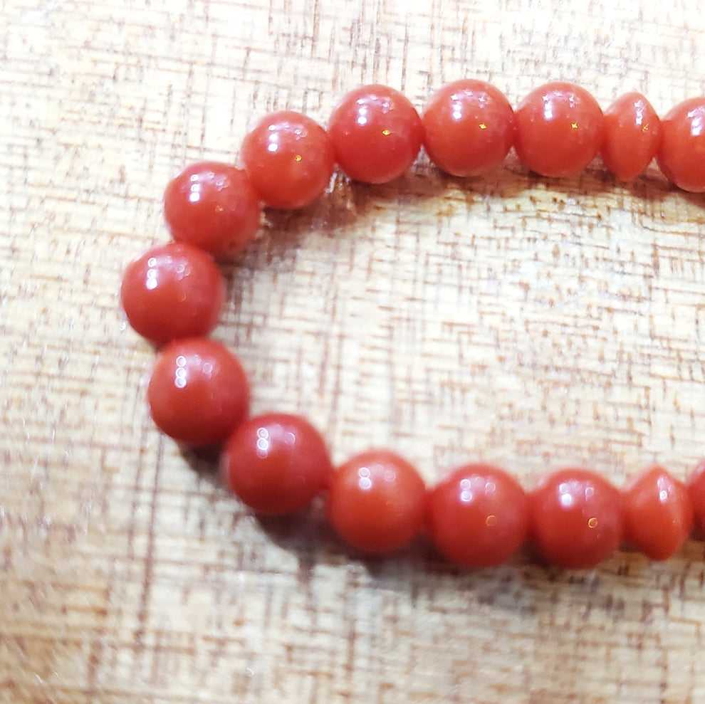 chapelet rouge en corail tunisien fait main 33 perles premium