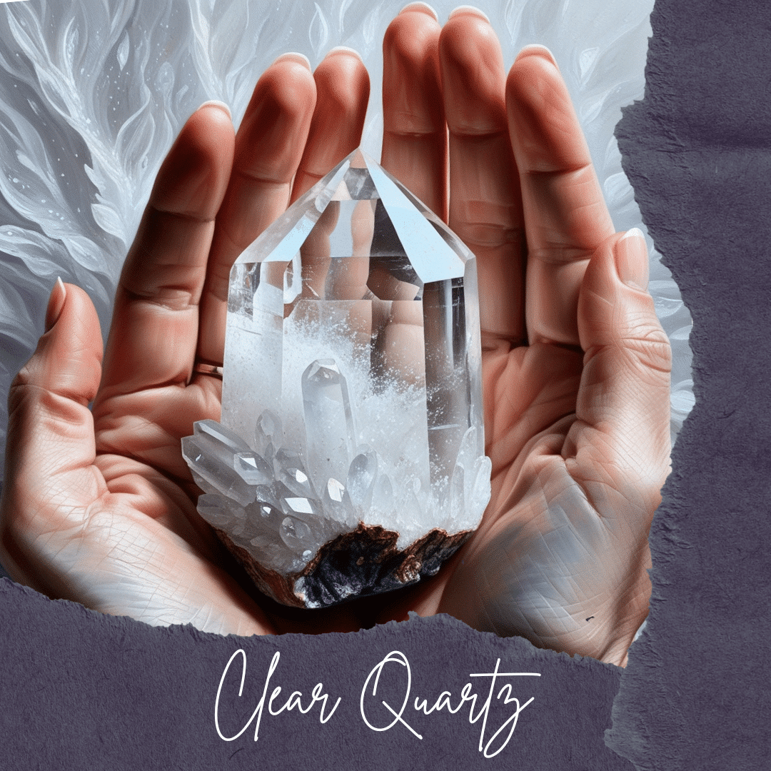 Clear Quartz Ring in 925 Silver Adjustable – Amplifies Energies and Intuition