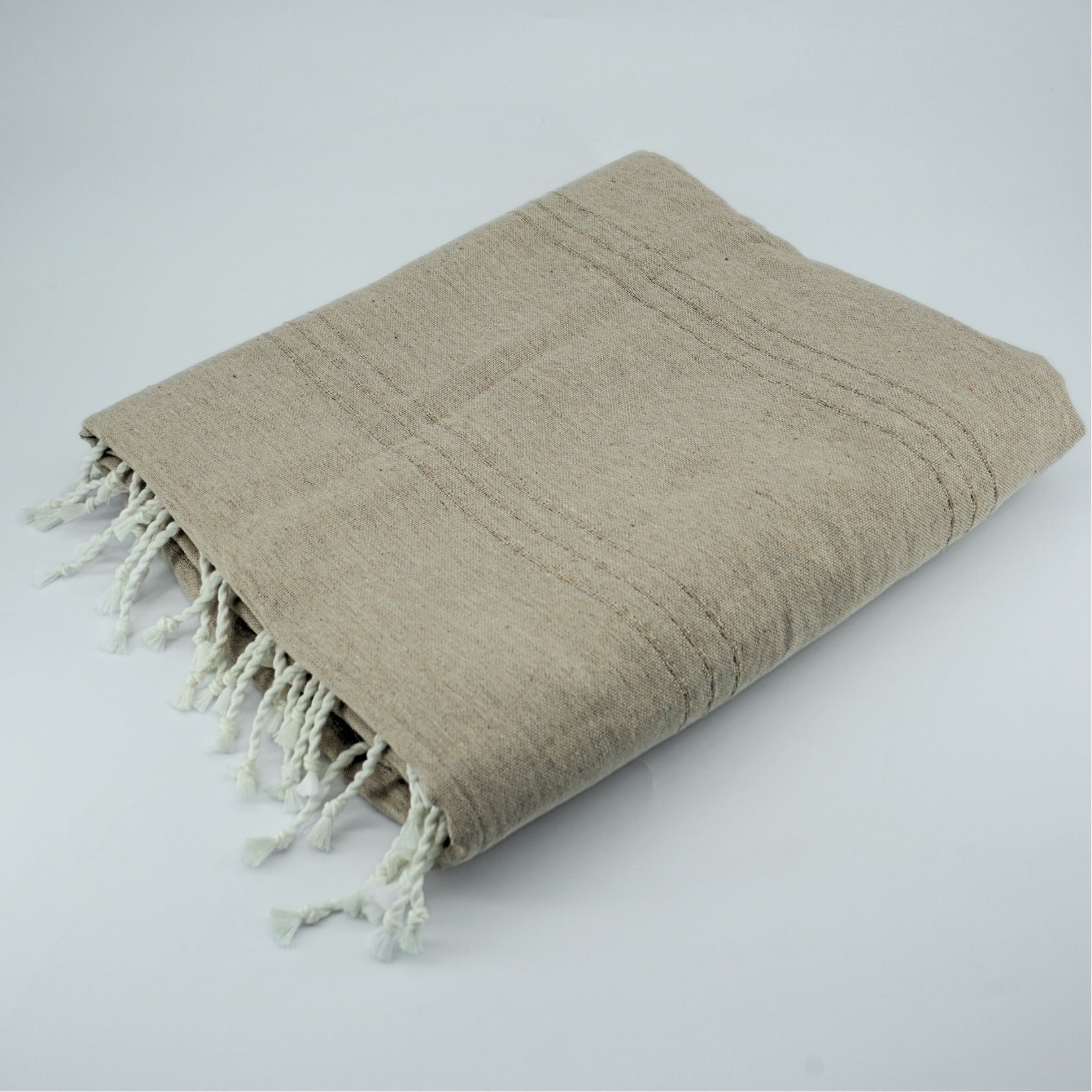 Jeté jacquard de salon en coton recyclé