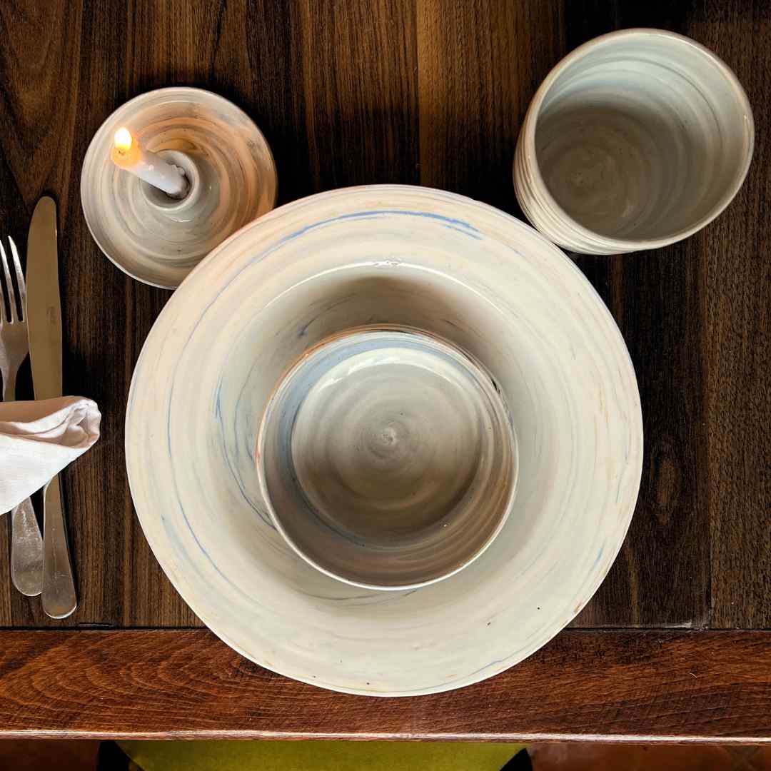 Small bowl in fine ceramic color