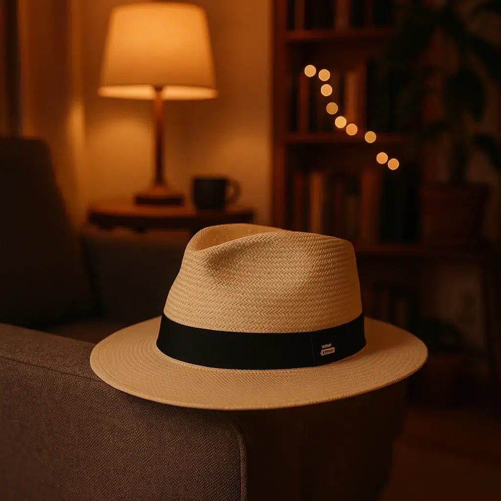 Chapeau Panama Fedora ruban