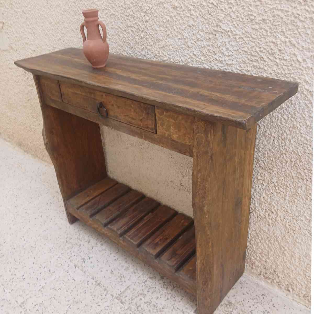 table console bois chêne dimensions 100x79x30 cm qualité premium