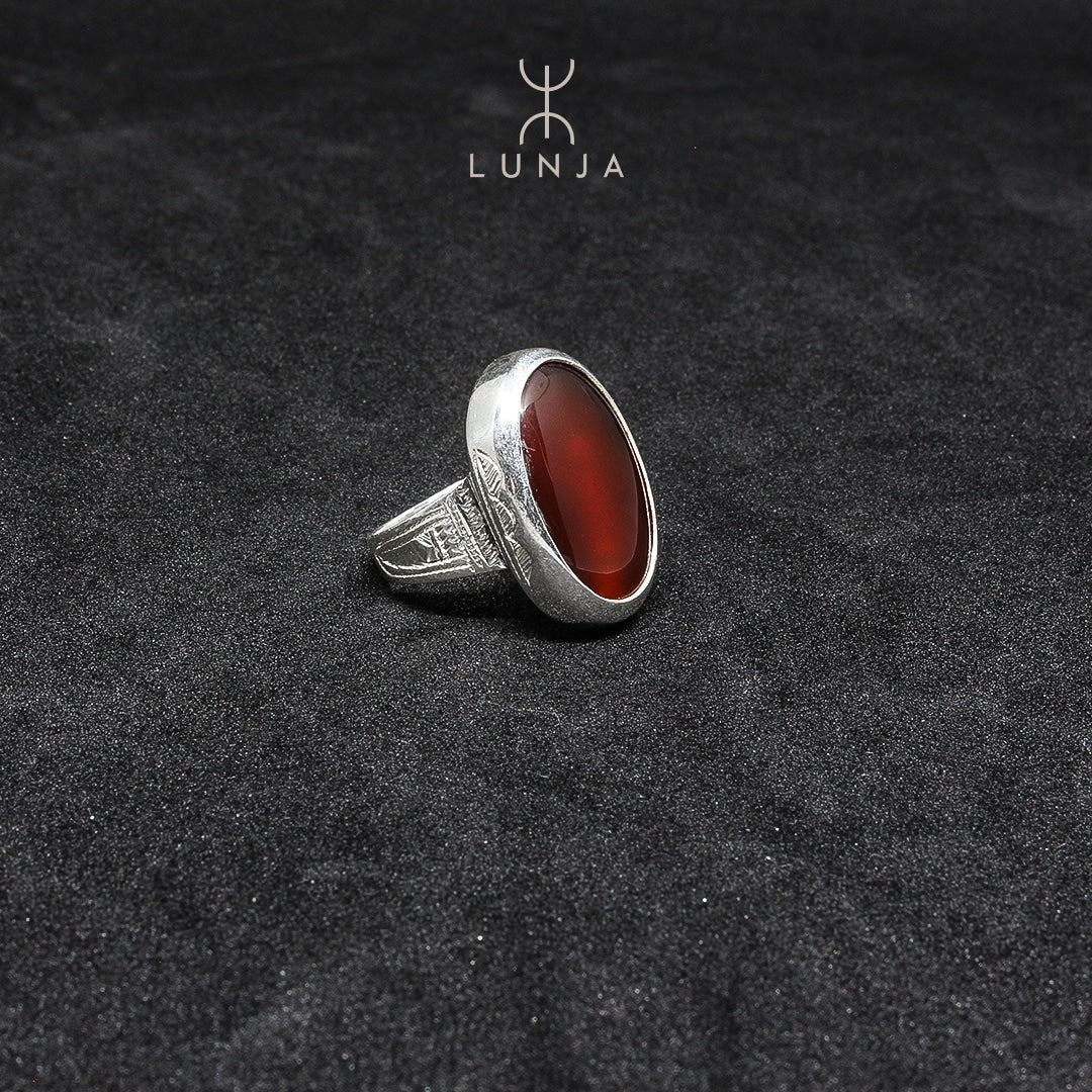 Bague Agadez Cornaline grande