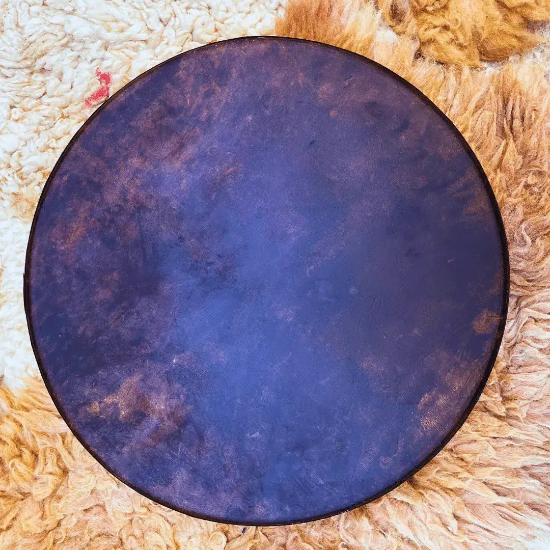 Tambour chamanique océan 47 cm - Harmonie des vagues et vibrations envoûtantes
