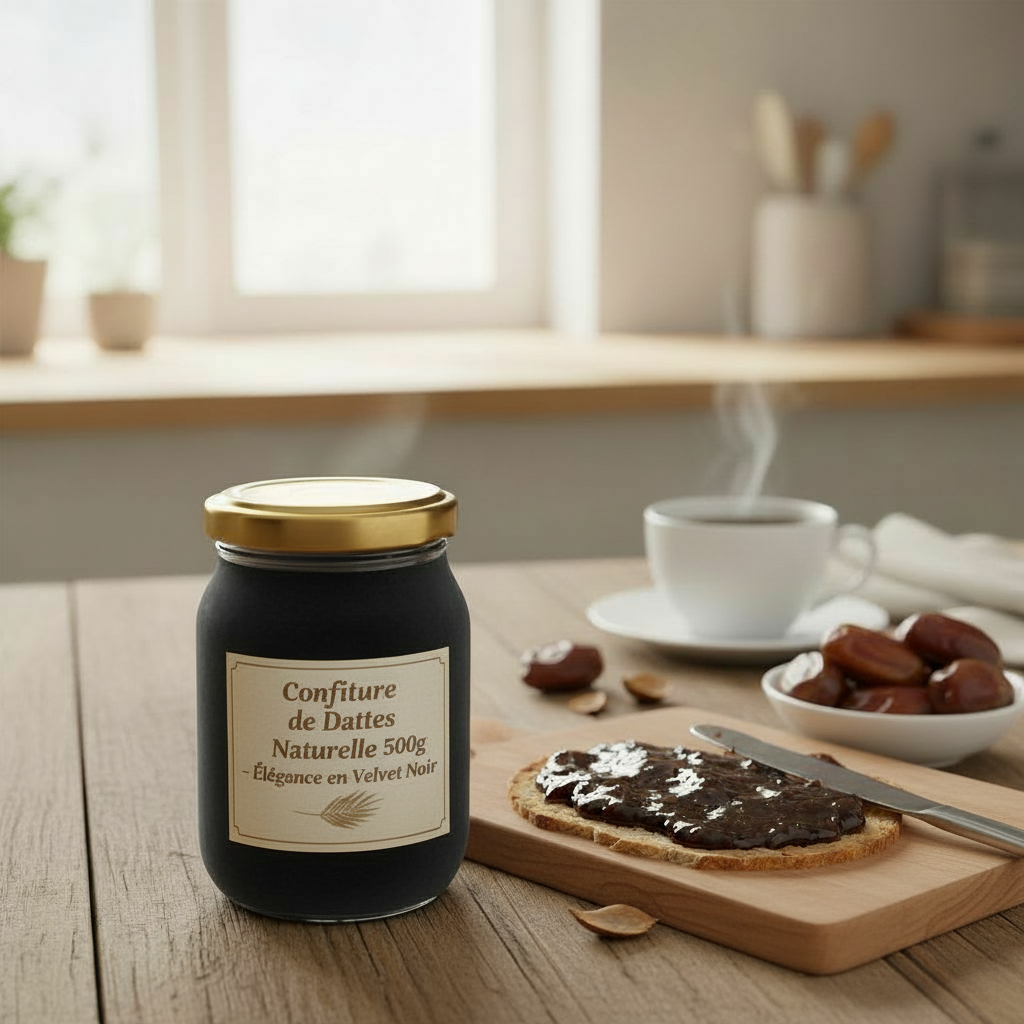 Confiture de Dattes Naturelle Velvet Noir 500g - Élégance Authentique