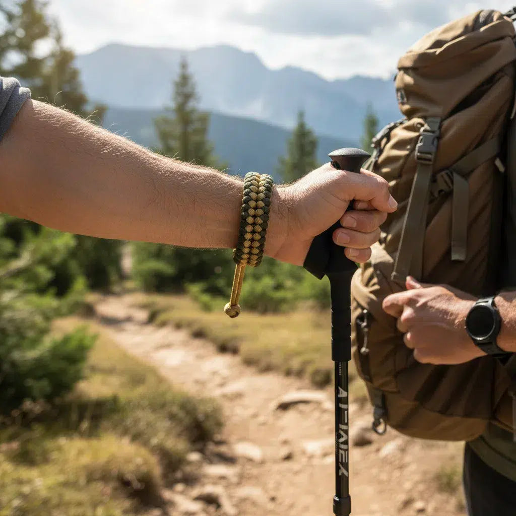 Bracelet de survie en Paracorde pour homme bi_color