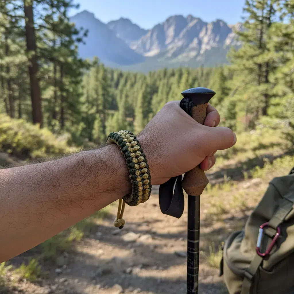 Bracelet de survie en Paracorde pour homme bi_color