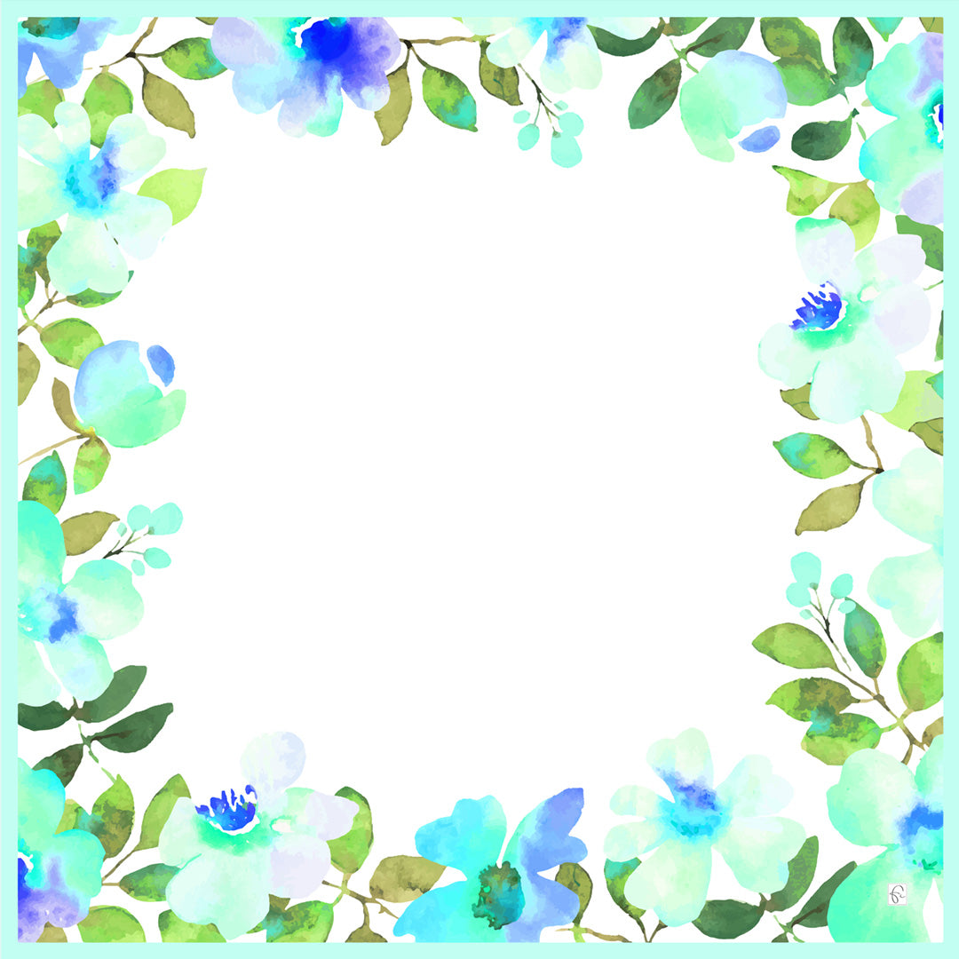 White natural silk scarf "Fullfilled intentions"