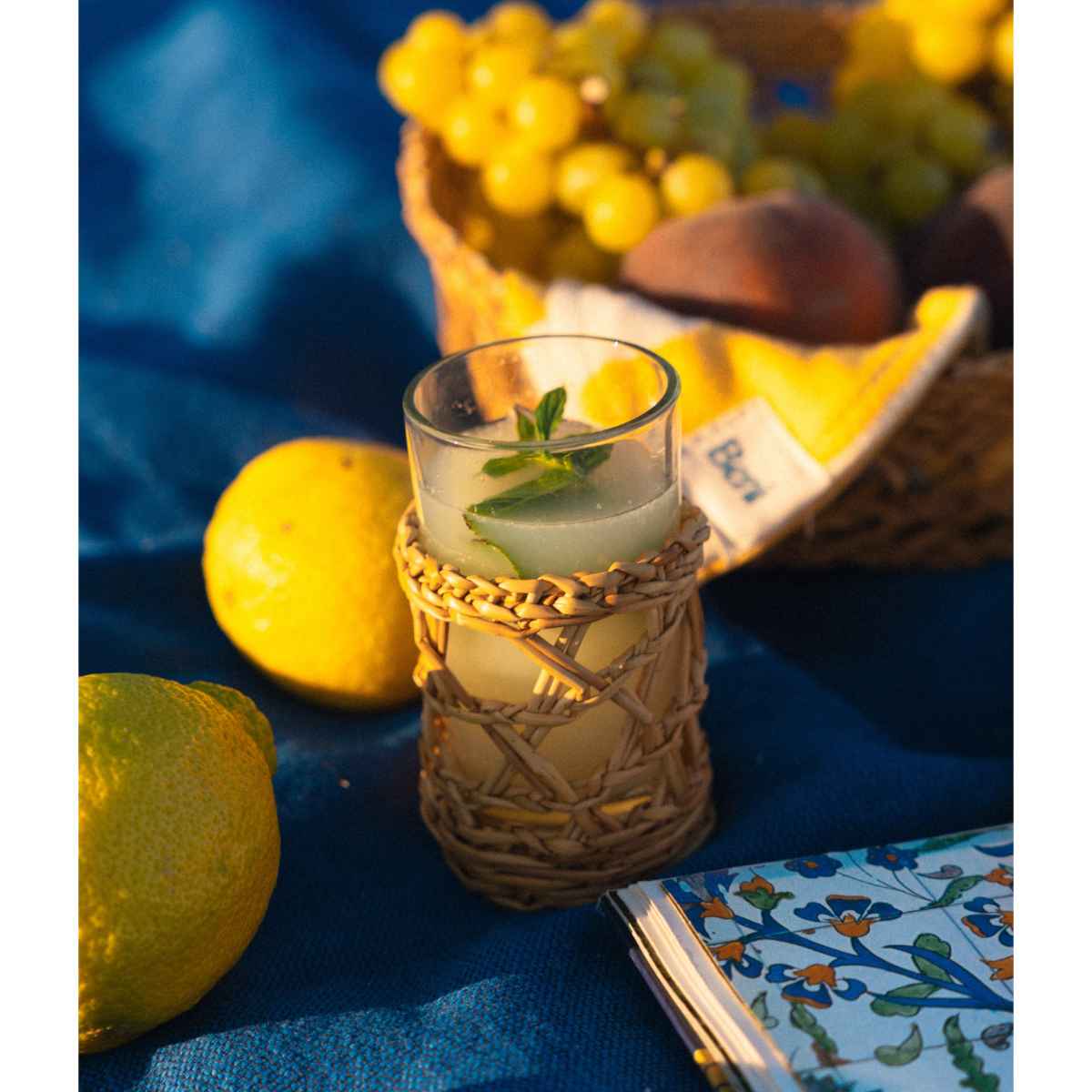 Pack Smar: 1 panier et 4 verre en samar