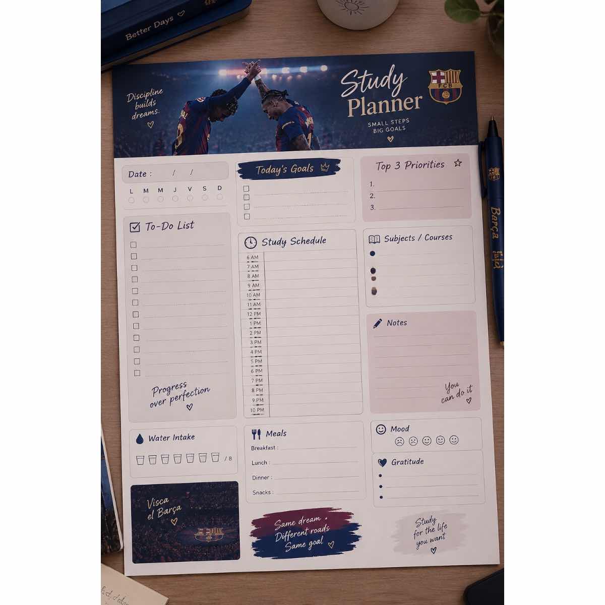 agenda FC Barcelona édition exclusive pour une organisation parfaite