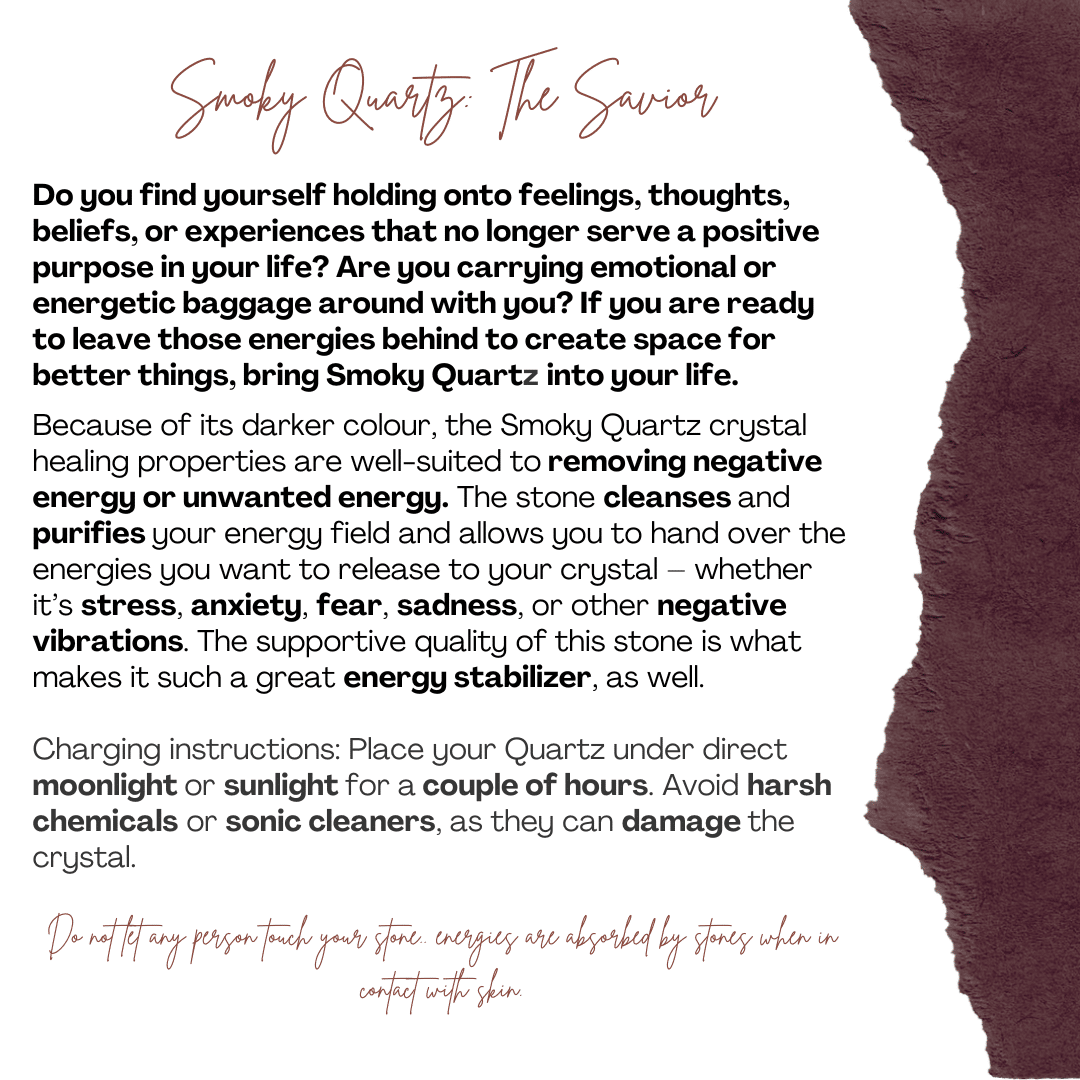 سوار مضفر من السلك الأسود مع أحجار الكوارتز الدخاني - (16 إلى 21 سم)