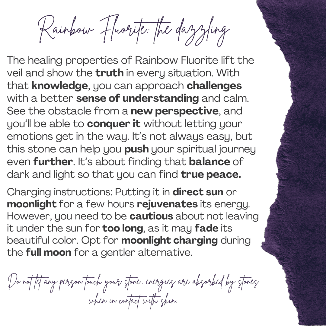 Bracelet Élastique Fluorite Arc-en-Ciel - Sérénité Naturelle