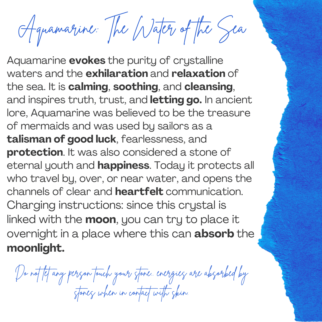 925 silver necklace plated with 18 karat gold and an aquamarine (45 cm)