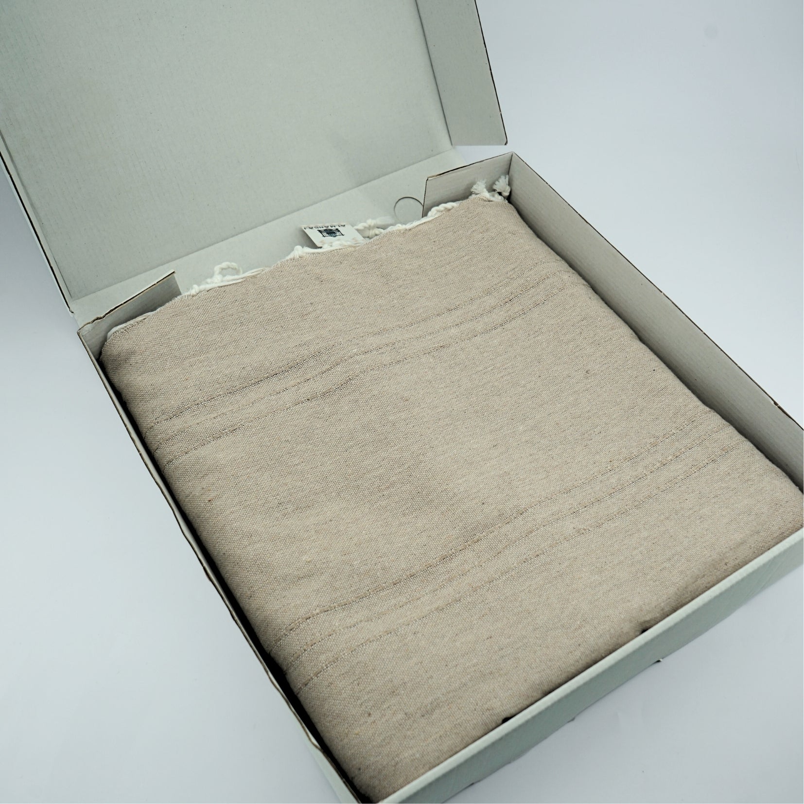 Jeté jacquard de salon en coton recyclé