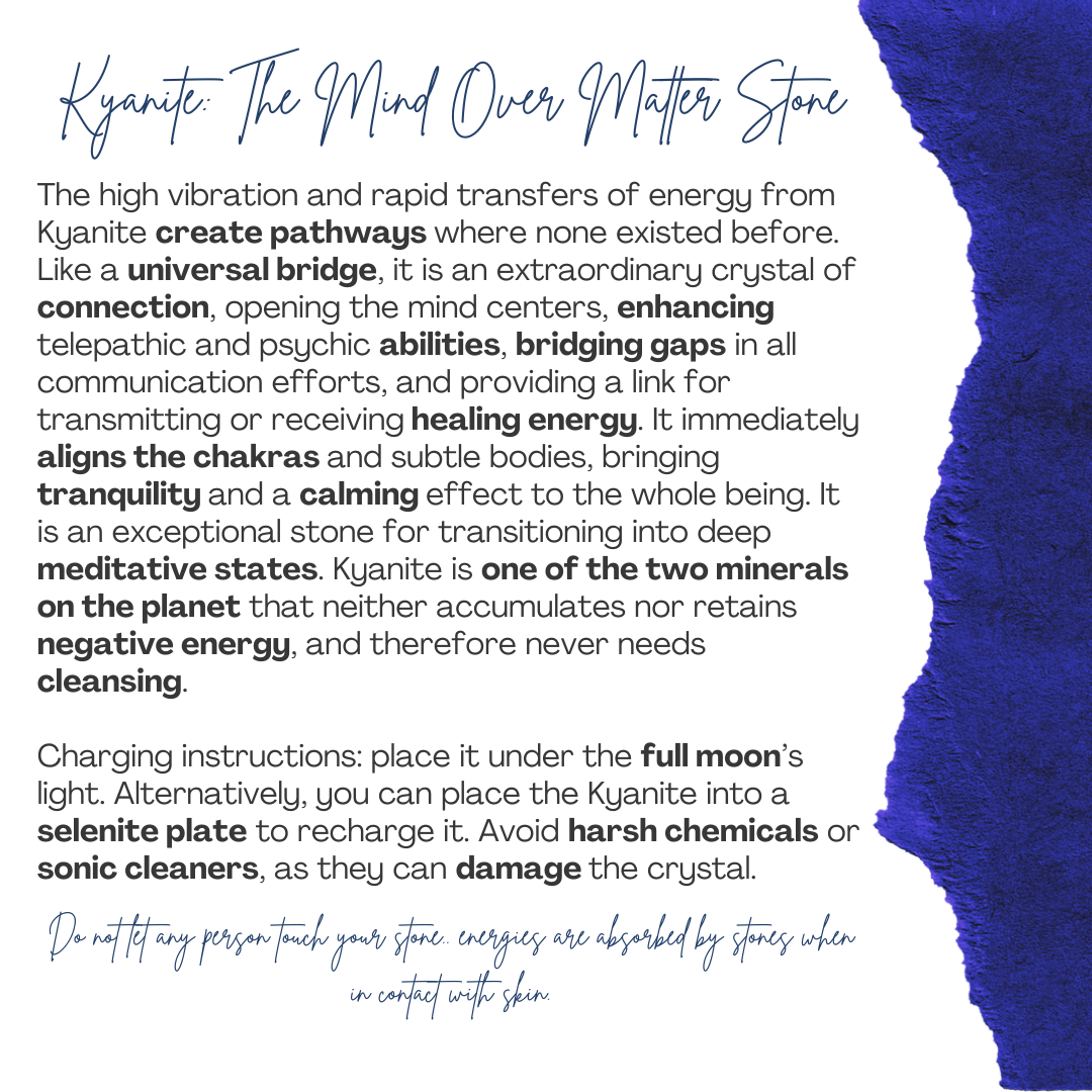 Collier argent 925 avec pendentif Kyanite, élégance unique 45 cm