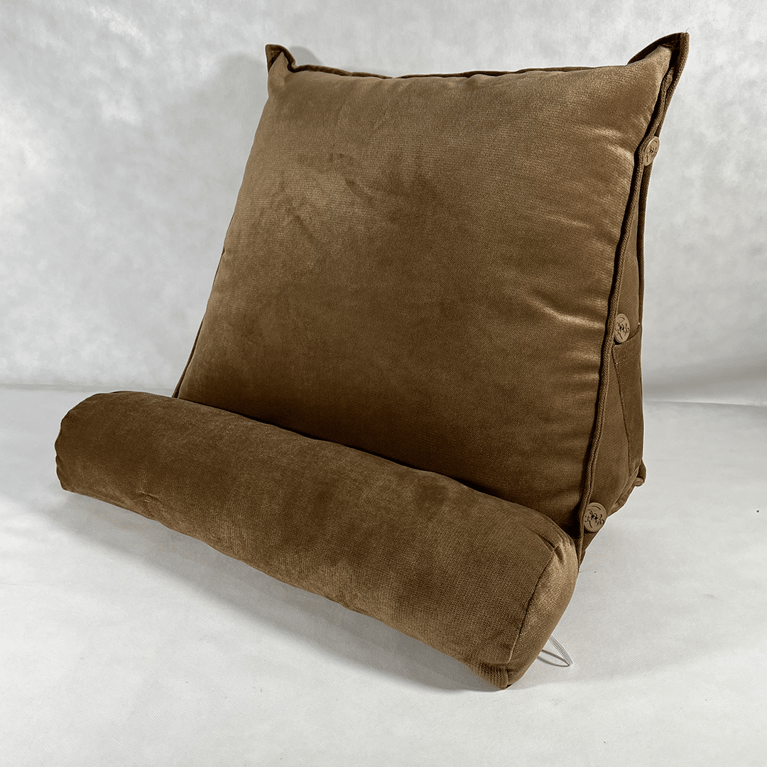 Oreiller triangulaire en velours motif jaguar avec rembourrage en mousse, confort et style (43 × 53 cm)