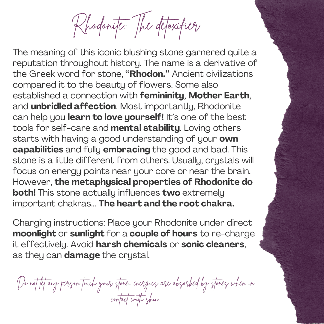 Collier en rhodonite avec pendentif cœur enrobé d’acier inoxydable