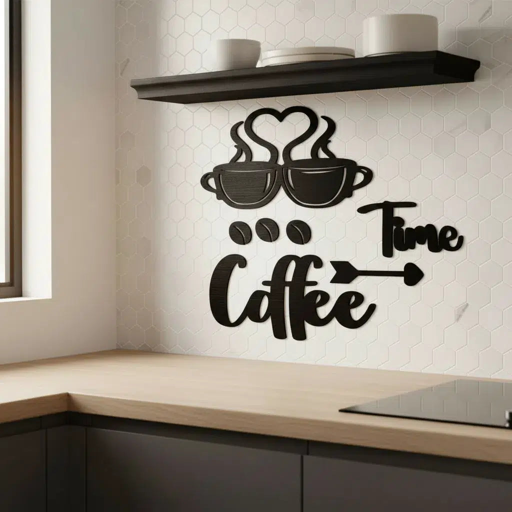 Décor mural de cuisine en bois