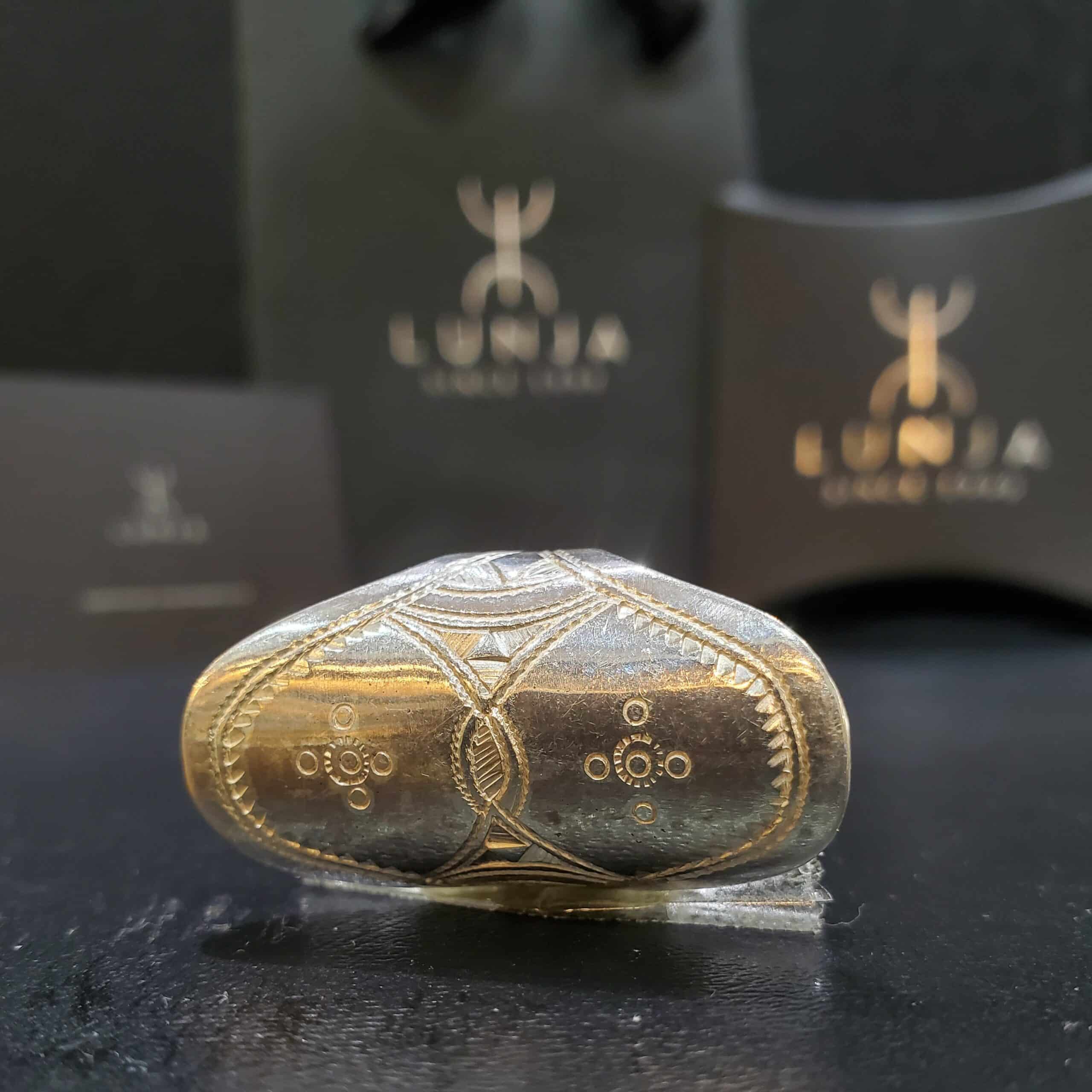 Bague amazigh agadez en argent Massif 990