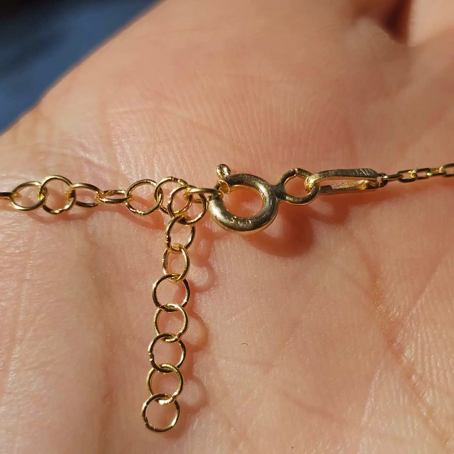 Collier Saphir Bleu argent 925 Plaqué Or - Élégance et Raffinement
