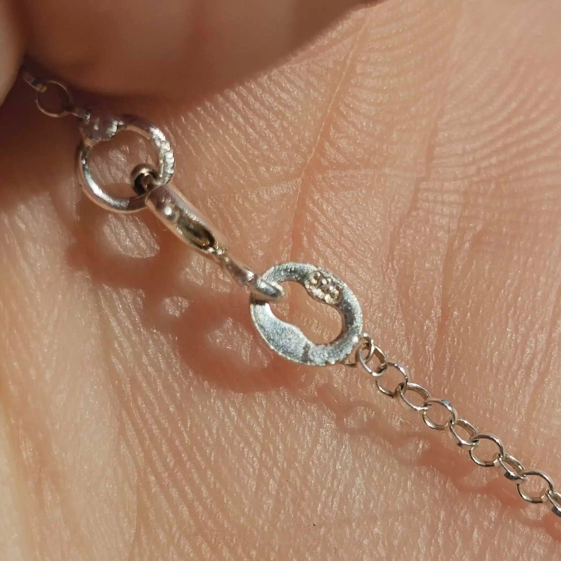 collier en argent 925 avec pendentif cœur en quartz rose (50 cm)