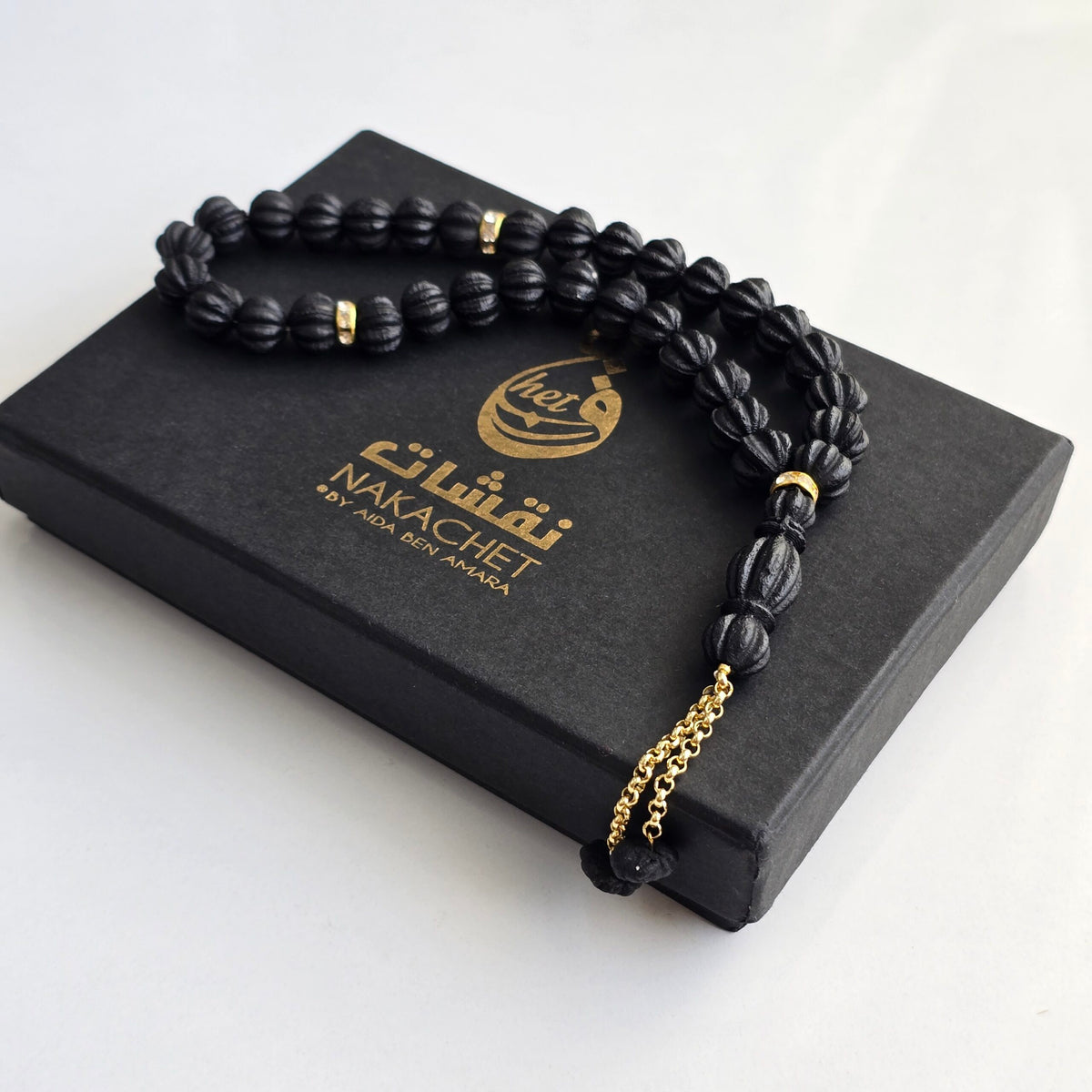 Chapelet « Sebha » en Ambre Noir parfumé