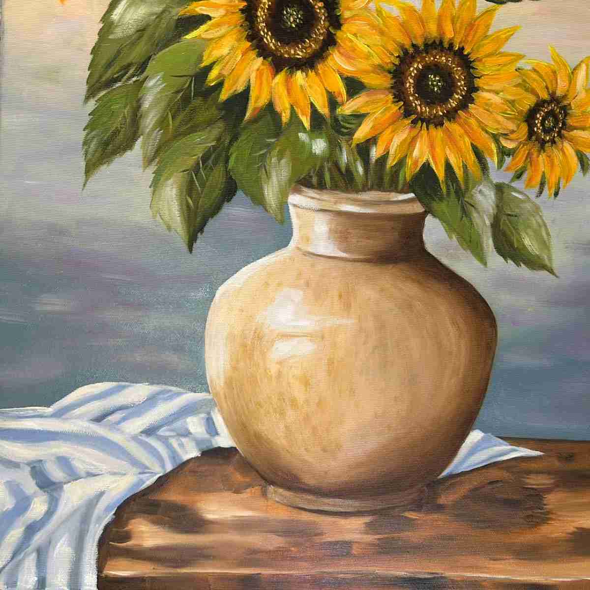 peinture tournesols vibrante pour une décoration unique