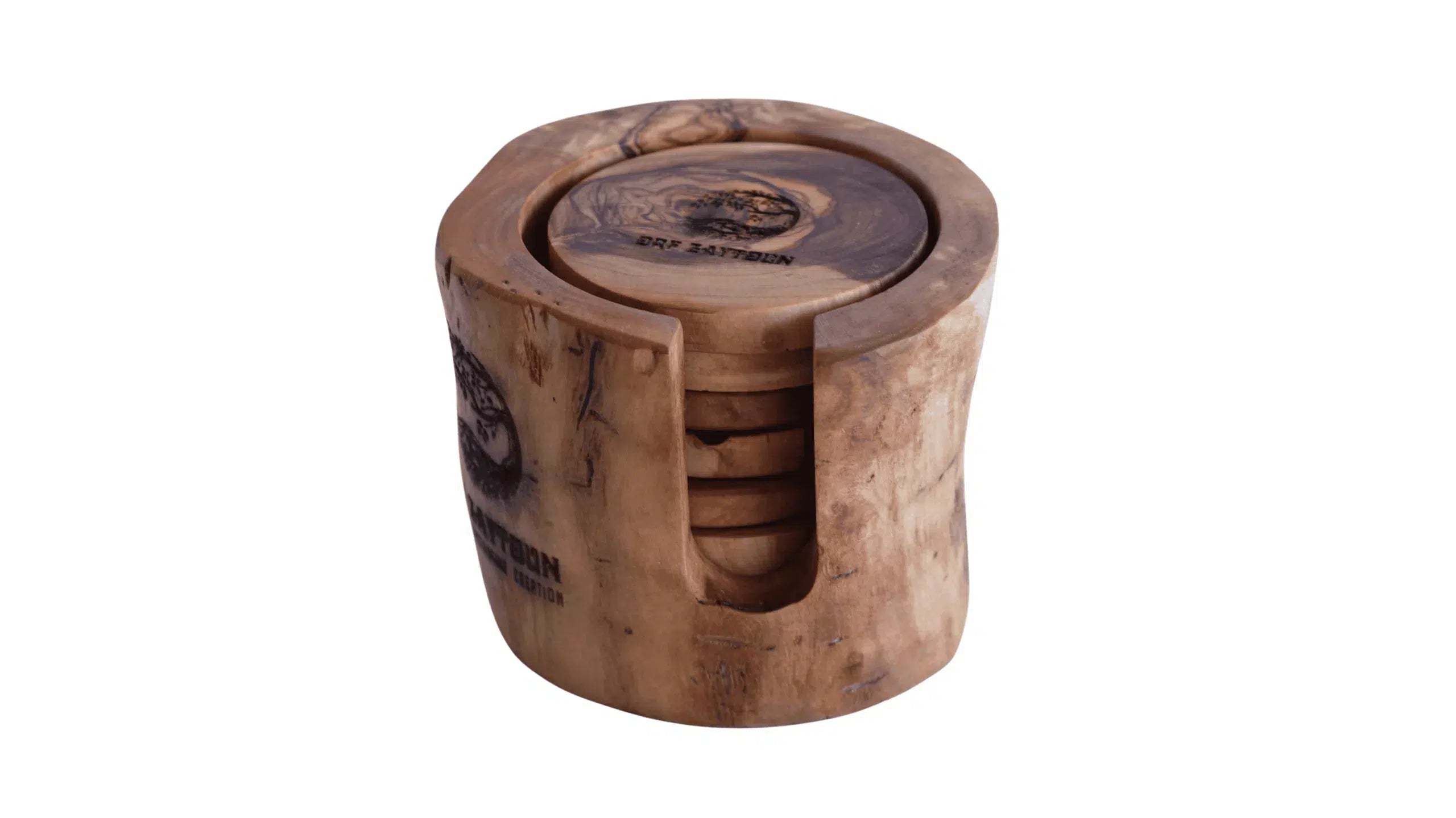 Sous verres bois en olivier design exclusif pour un accueil chaleureux