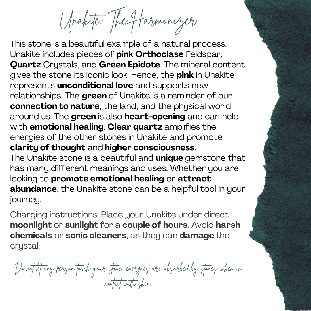 Bracelet Cordon Orange avec Unakite Artisanale - Équilibre Émotionnel