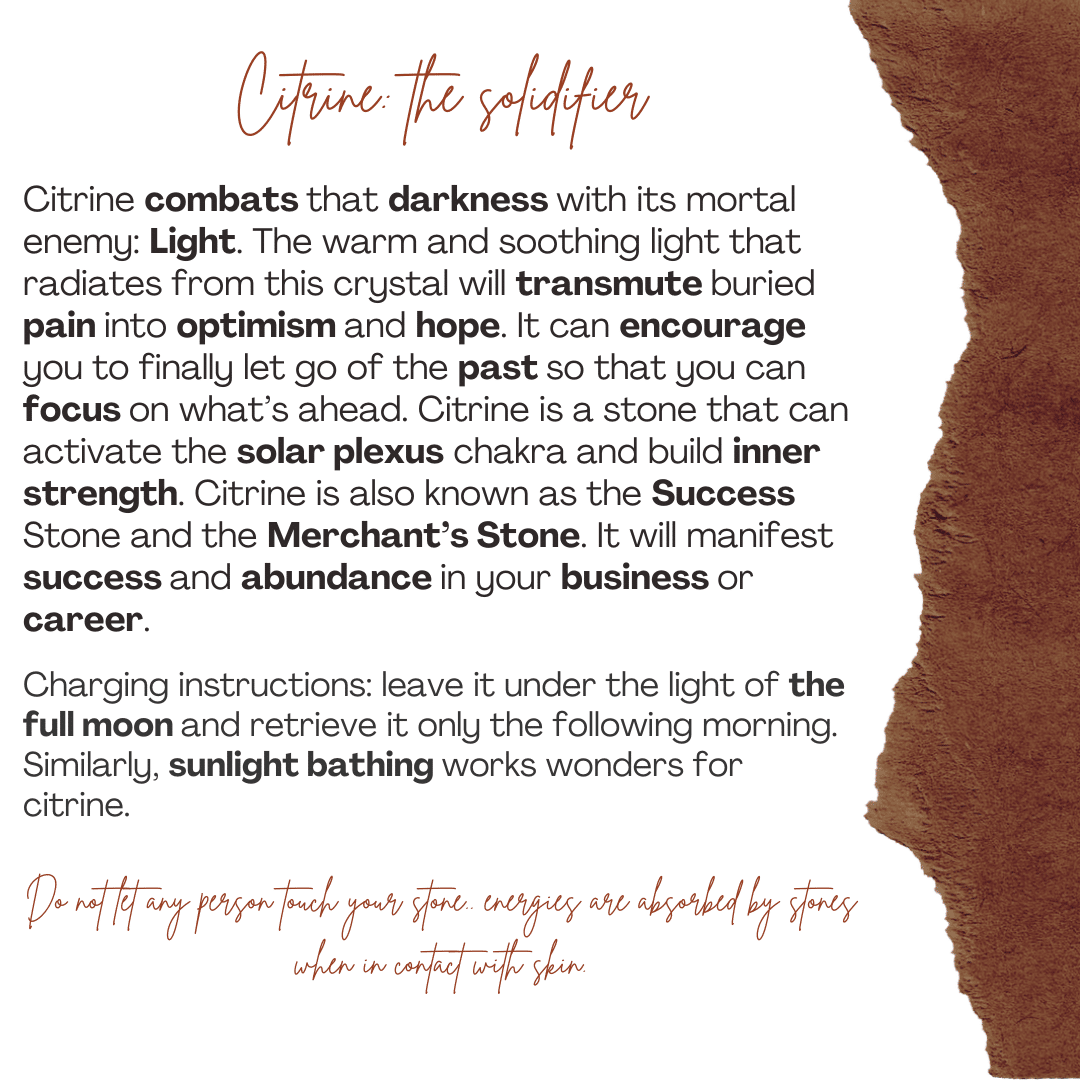 Collier en argent 925 plaqué or 18 carats avec pendentif Citrine brute (11 g)