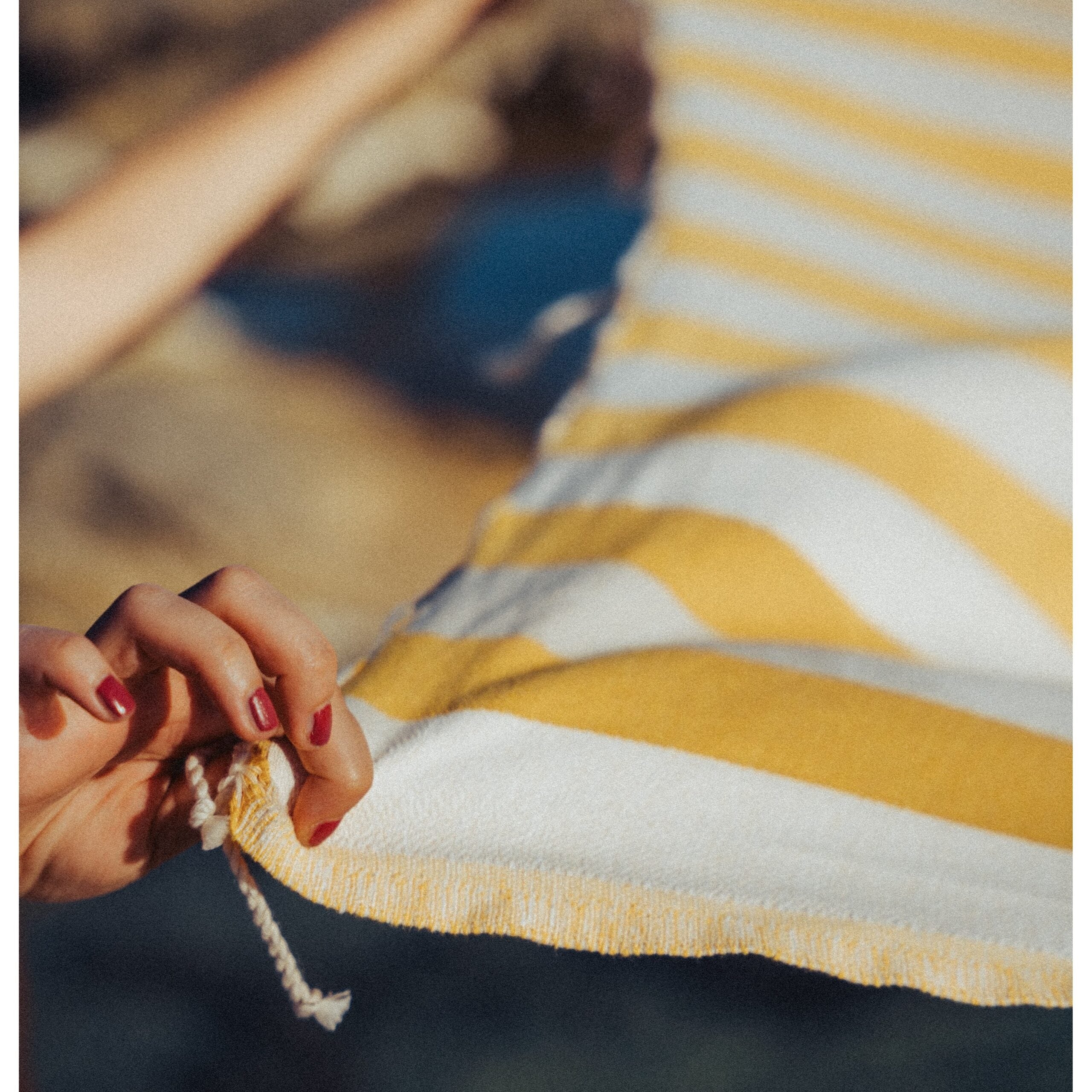 Fouta méditerranéenne tissage artisanal