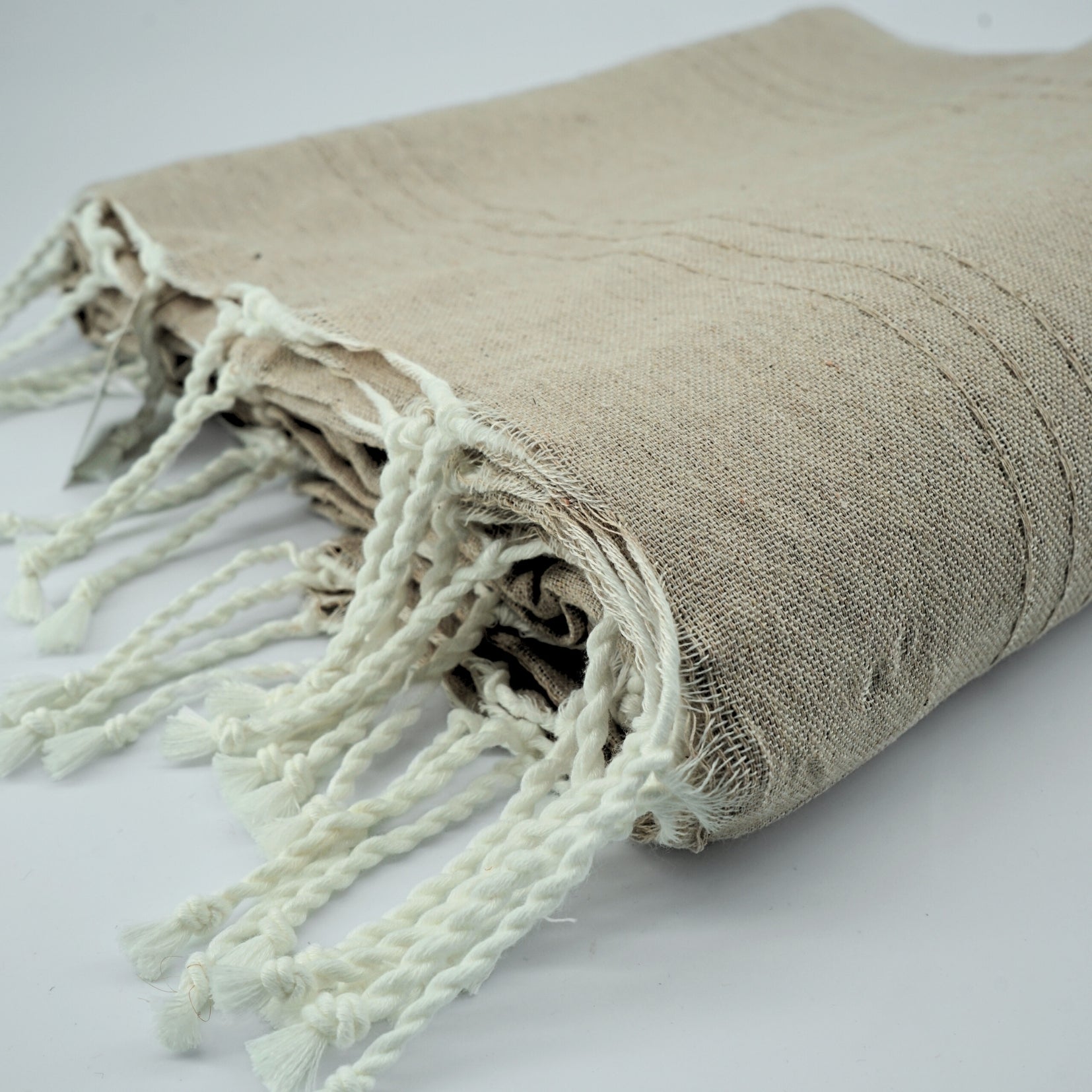 Jeté jacquard de salon en coton recyclé