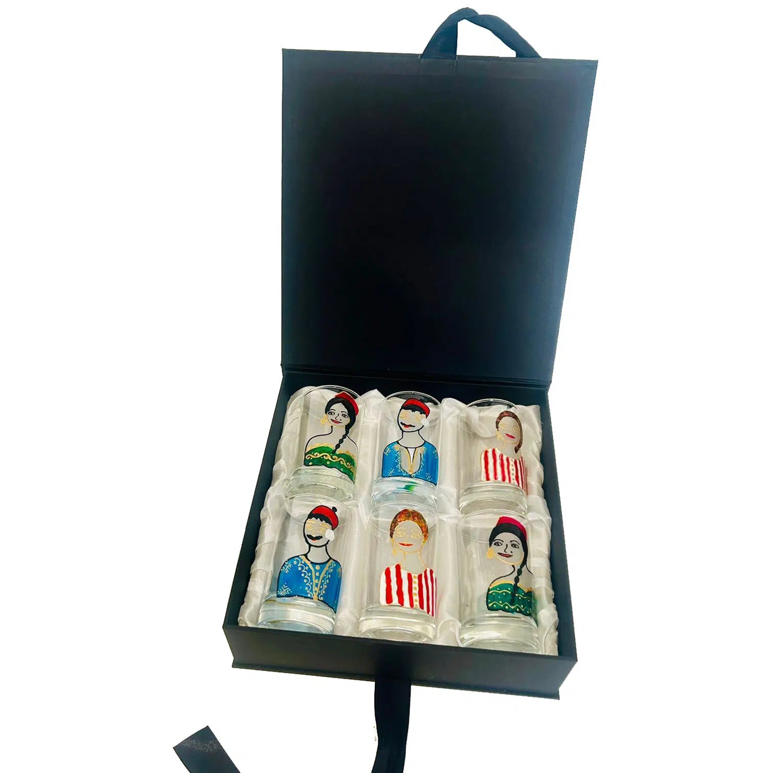 Coffret verres à thé - Thème habit traditionnel