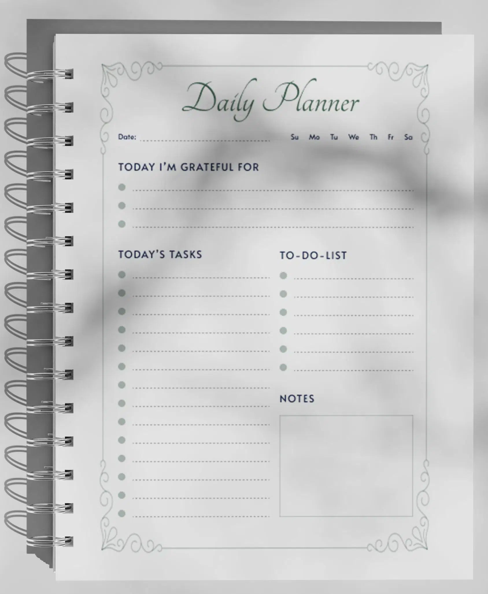 Carnet Parfaitement Imparfait - Design Mint à Pois Blancs