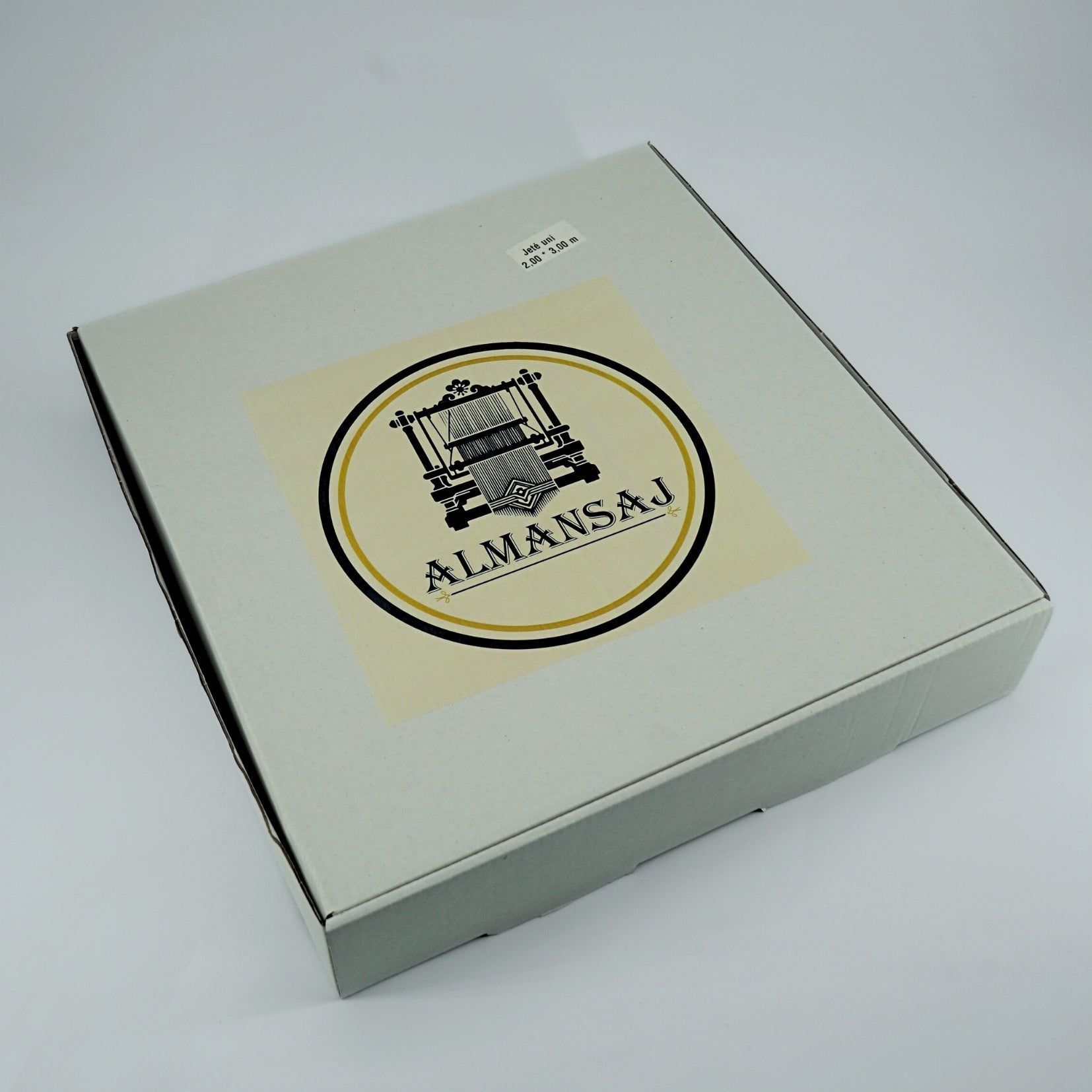 Jeté jacquard de salon en coton recyclé