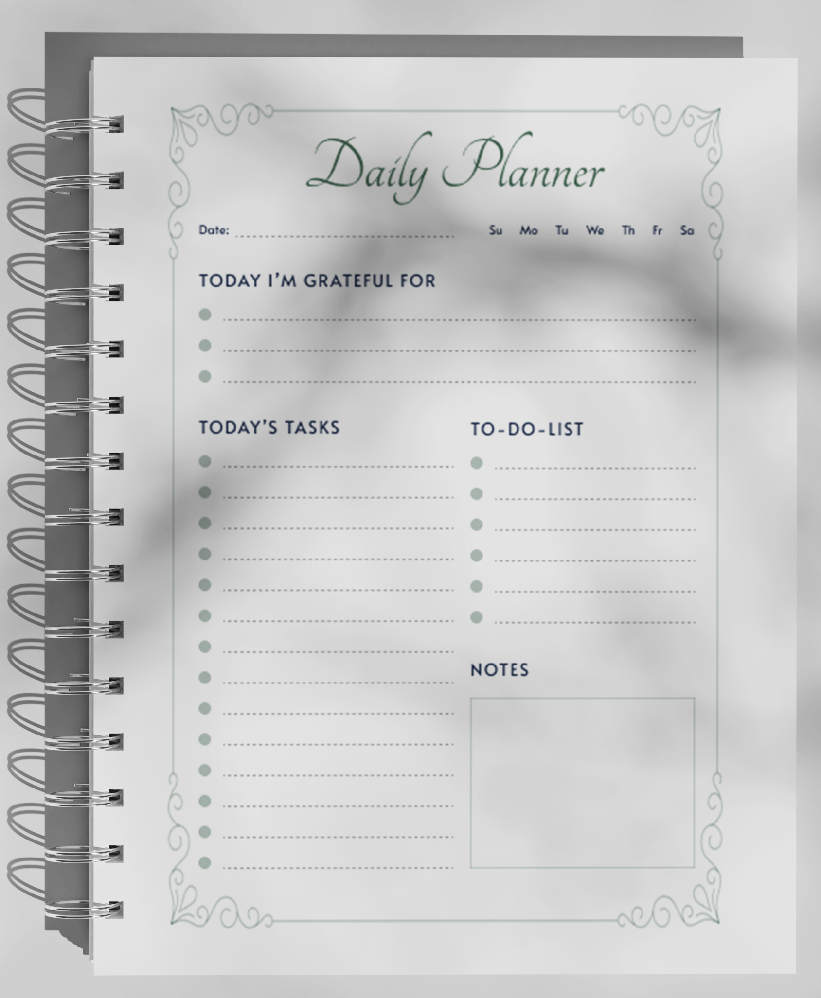 Carnet Parfaitement Imparfait - Design Mint à Pois Blancs