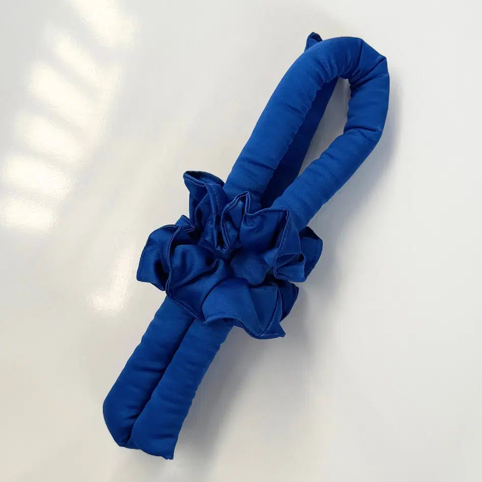 Ensemble Nuit Satin Bleu - Élegance Anti-Frisottis