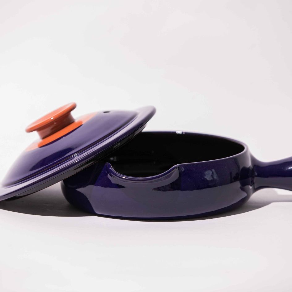 Poêle en céramique 3 couleurs - Art de la table fait main