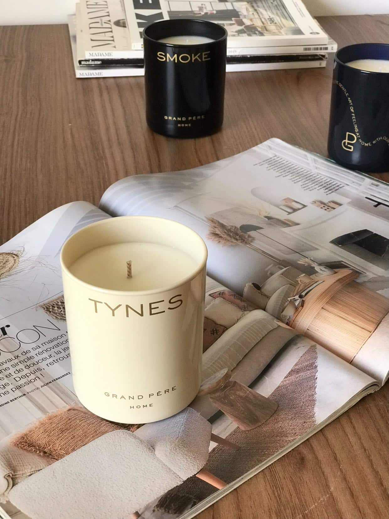 BOUGIE PARFUMEE AU NEROLI / FLEUR D ORANGER " TYNES "