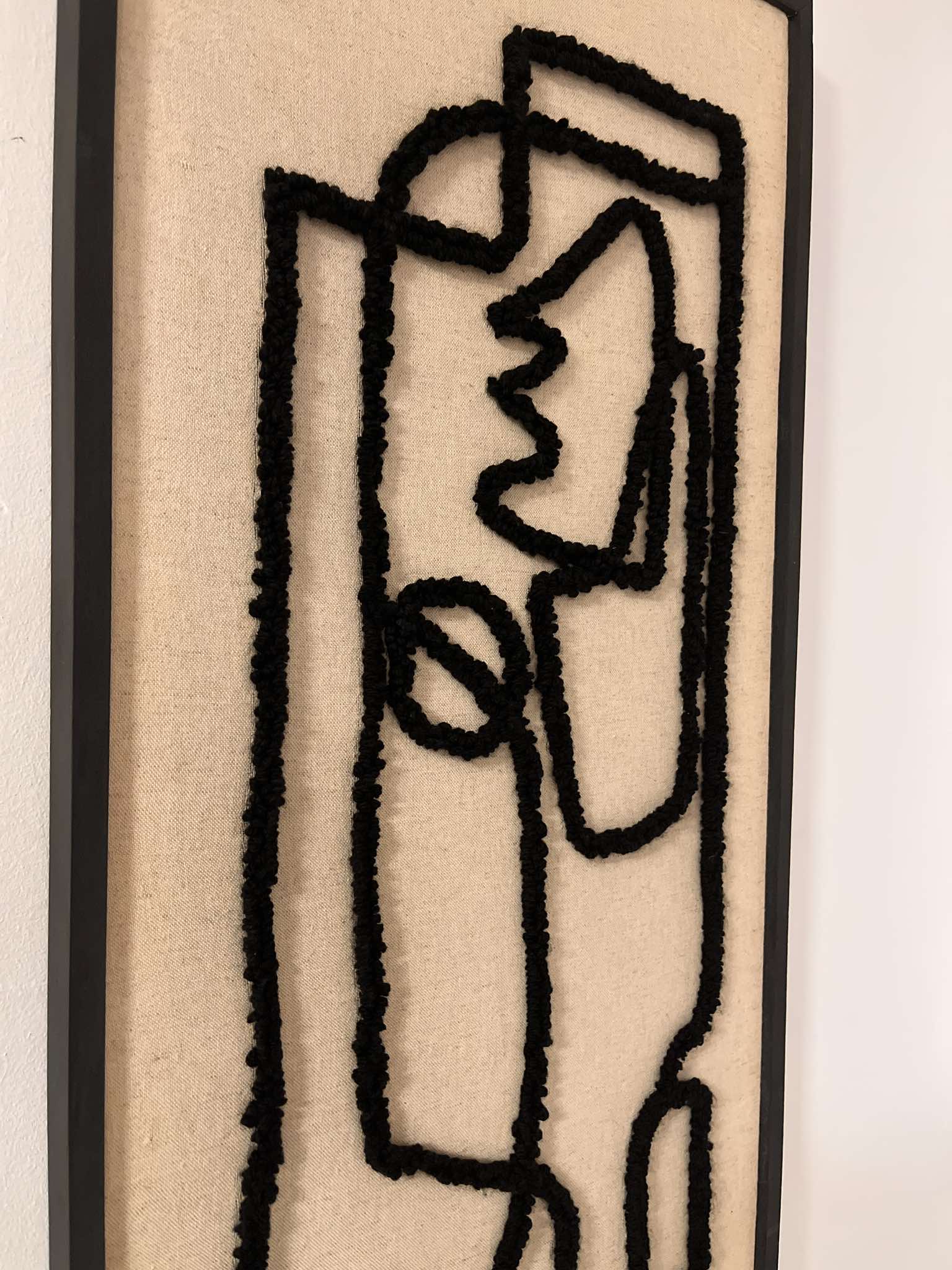 Tableau décoratif "Labyrinthe" - Brodé à la main (100 x 40 cm)