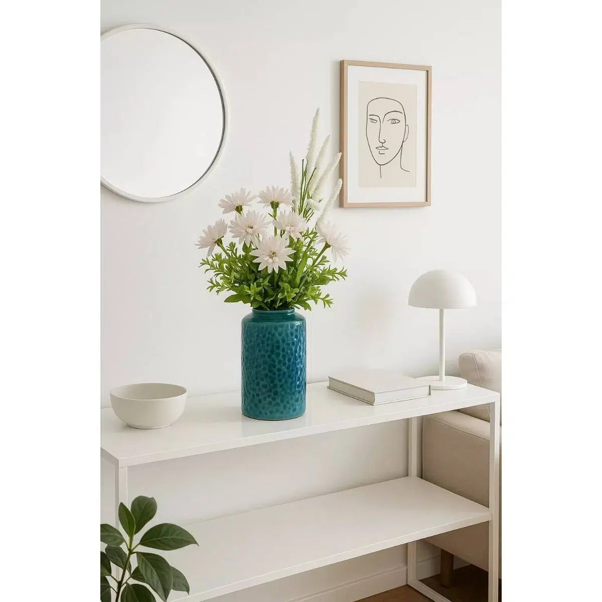 Vase céramique élégant 25x10 cm pour une déco raffinée