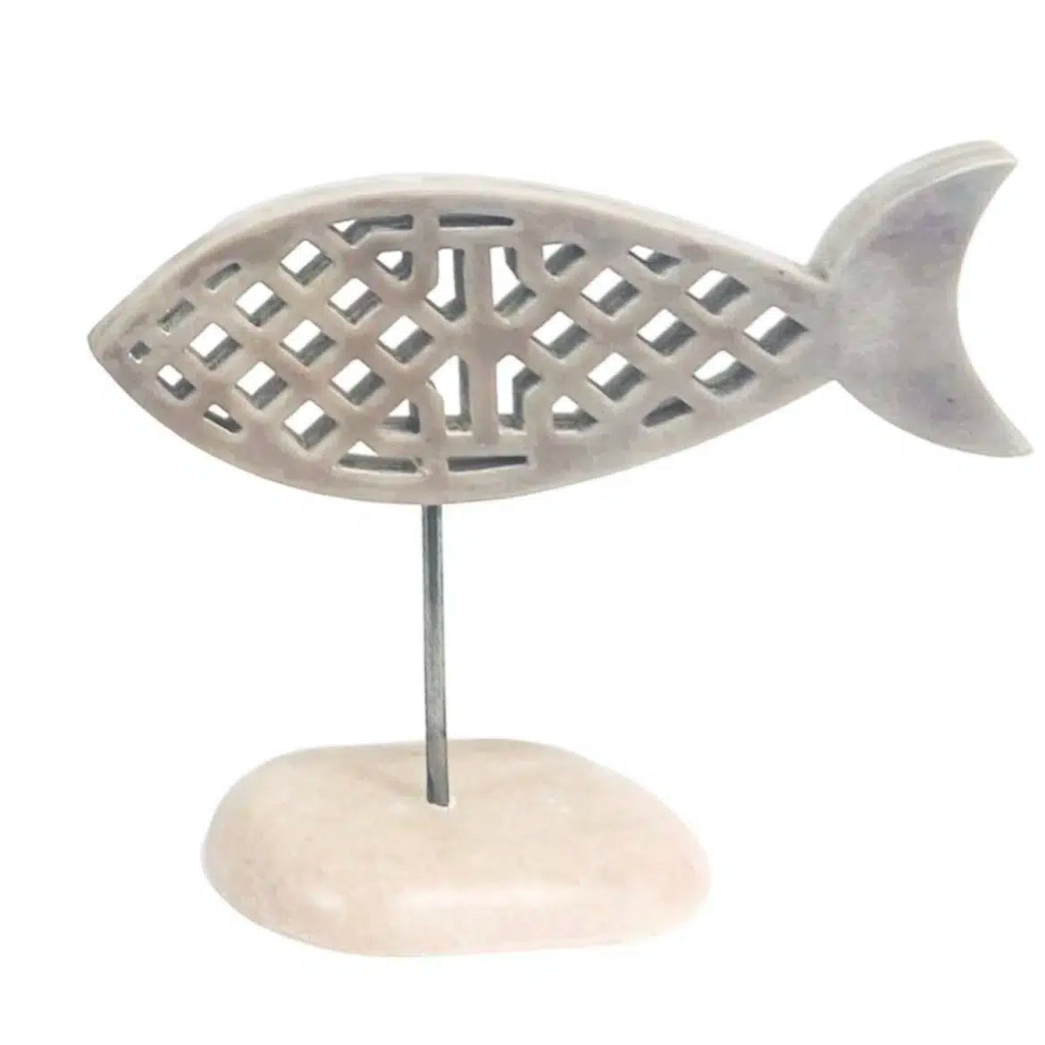 Coffret cadeau élégance intemporelle -Poisson sur tige + bougie décorative -
