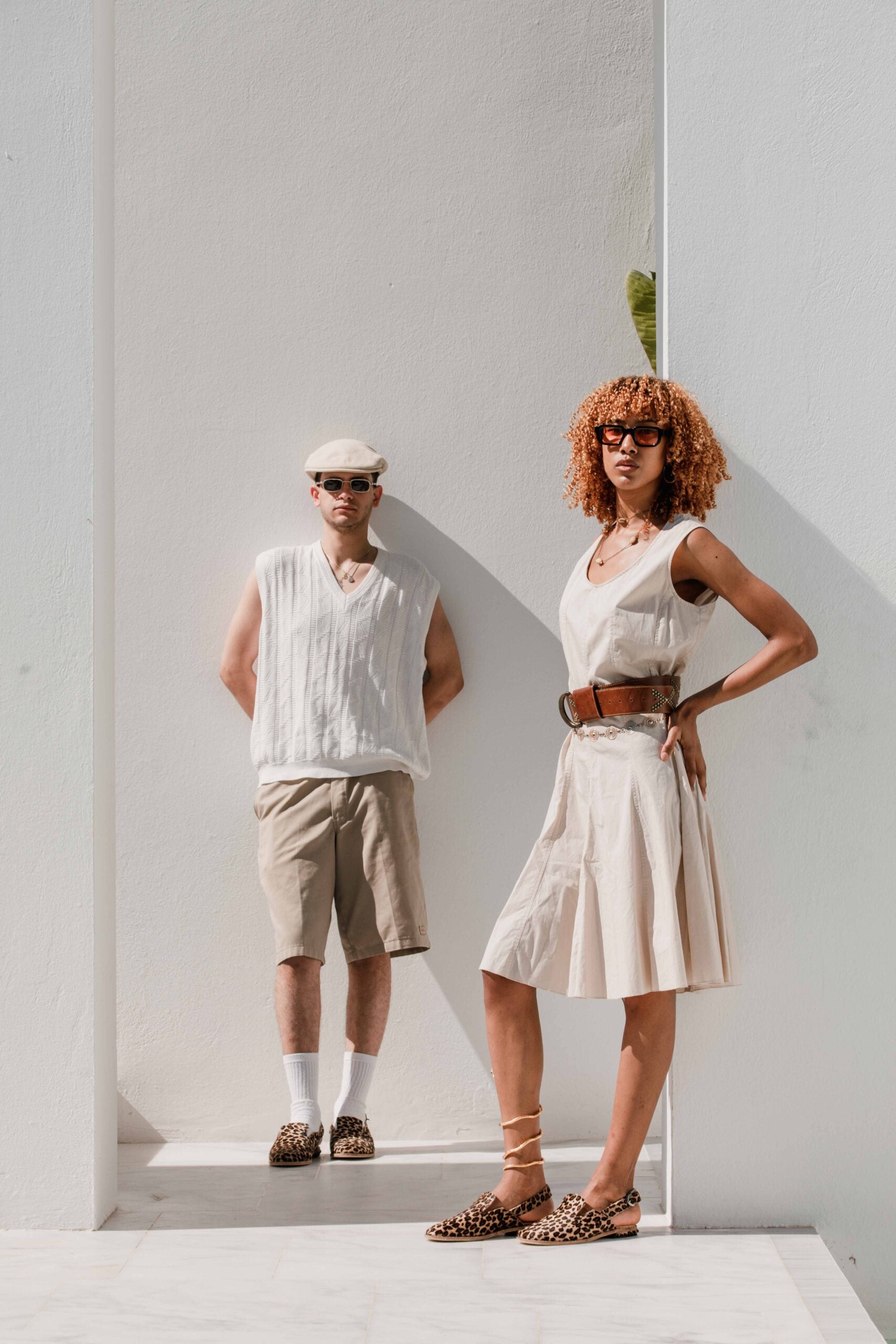 Babouche cuir MBELE en léopard : élégance upcyclée irrésistible
