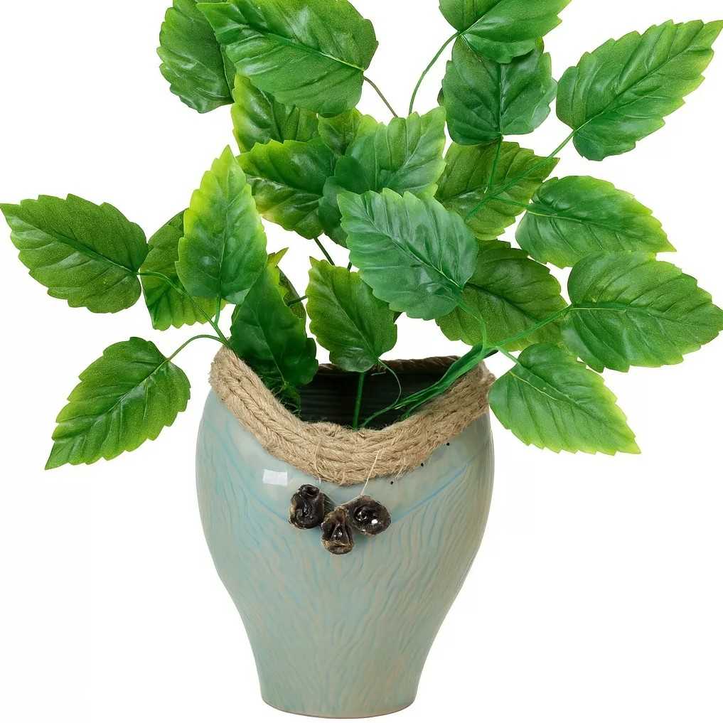 Vase céramique bleu turquoise design élégant pour votre intérieur