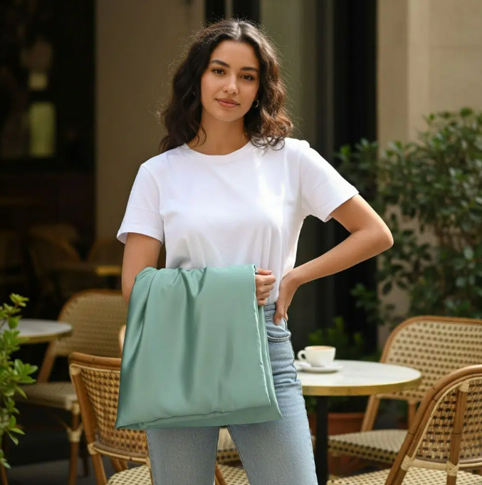 satin cheveux luxe pour un sommeil apaisant et soyeux vert d'eau
