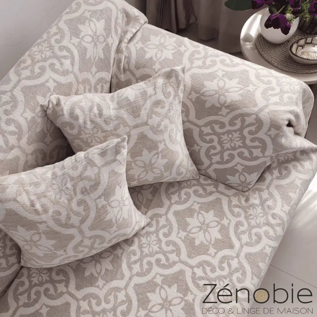 Jeté Sintra Grège Beige - Style et Confort Exceptionnels