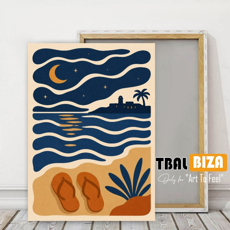 tableau plage décoratif 70 x 50 cm pour une ambiance unique